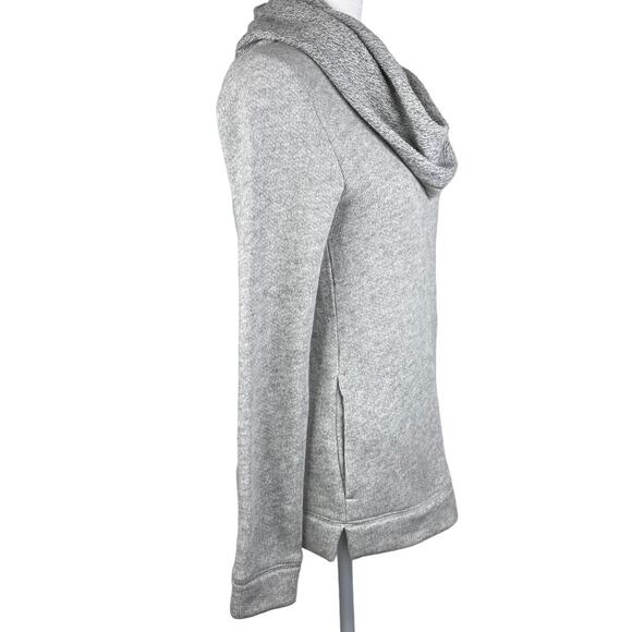 J.Crew Mercantile Sweater High Cowl Neck Pullover Womens Sz XS Gray Pockets Wool - Picture 7 of 11